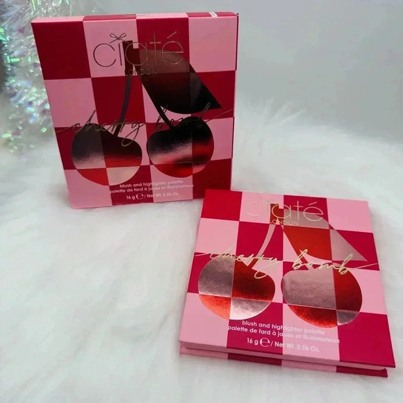CIATÉ LONDON Cherry Bomb Blush and Highlighter Palette in Light Medium - Picture 2 of 6
